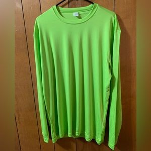 NWOT Sport-Tek Sport Performance Long Sleeve T-Shirt in Lime Neon Green Size L